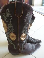 Cowboy Stiefel braun, tolles Muster Gr. 39 !! NEU !!