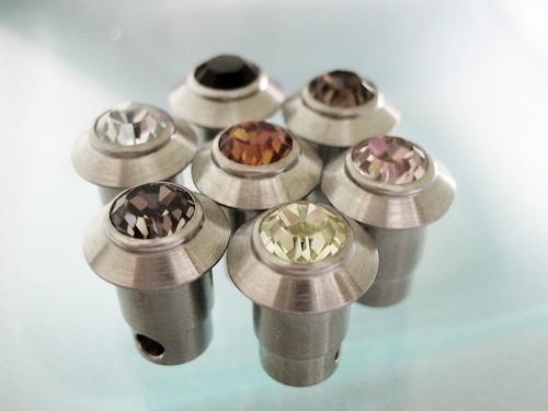6mm zylinder mit - 6mm, strass