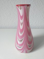 Murano Glas Vase mit rotem