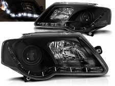 Scheinwerfer DRL LED Tagfahrlicht für VW Passat 3C B6 Bj. 05-10 Schwarz *LPVWJ7*