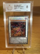 Yugioh Roter Nova Drache CT07 SECRET RARE Lim. Edition Near Mint PGS 8 / PSA