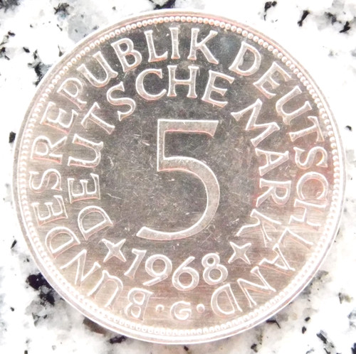 Brd deutsche mark 1968 g - 5,