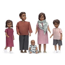 5 Puppen Familie Vater Mutter