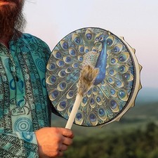 Schamanentrommel, Holztrommel, Acock-Trommel, dekorative Trommel,