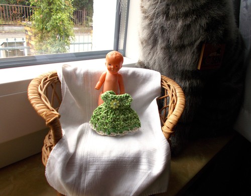 Puppenkleid puppenstube 9cm - puppenkleid,,