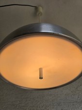 Staff Kugel Pendelleuchte 70er 80er Jahre Aluminium  Silberfarben ,Space Age
