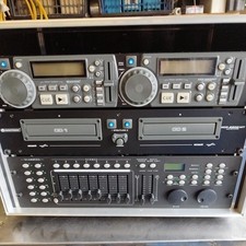 OMNITRONIC XCP-2800 Dual-CD-Player mit Mischpult und Hardcase