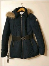 Moncler Jacke Damen Daunenjacke mit Gürtel abnehmbare Kapuze