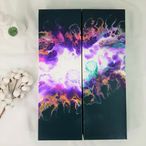 Acrylbild fluid art painting - art,