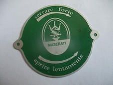 Maserati Schild Kühlerdeckel