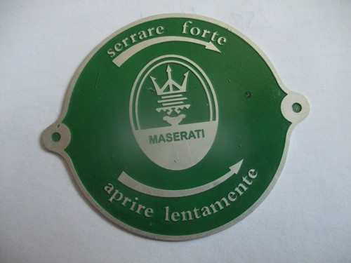 Maserati schild kühlerdeckel - maserati,