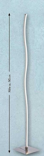 Casalux led stehleuchte nickel - led,