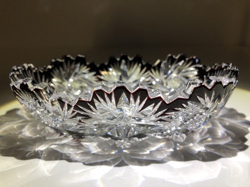 Vintage kristallglas schale - vintage,