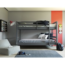 Etagenbett lavius grau 2 - grau,