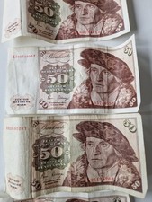 50 Deutsche Mark Schein Banknote 80er Jahre