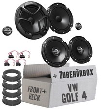 JVC Lautsprecher für VW Bora,Golf 4,Polo 9N,Passat 3 Tür (V+H) PKW KFZ Einbauset