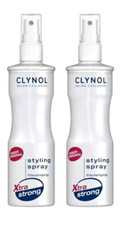 2 x Clynol Xtra Strong Styling Spray Friseur Haarspray XXL Sondergröße 250ml