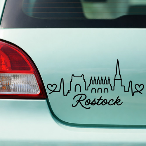 Rostock skyline herzschlag - skyline,