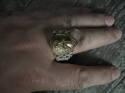 Biker siegelring gold silber - biker,