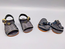 2 Paar Leder Puppen Schuhe