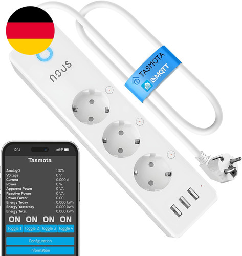 Tasmota steckdosenleiste mit - tasmota,