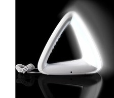 Topcom CHEOPS ONE Design Telefon Nachtlicht Schnurgebunden Lampe in weiss 