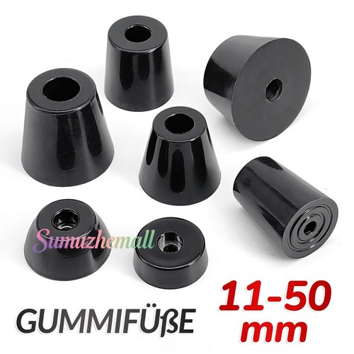 Schwarz gummifüße 50mm - schwarz, 11-50mm