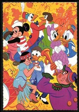 Tanzball mit Micky Maus und Donald Duck, Ansichtskarte 