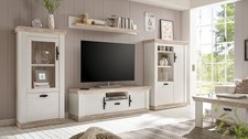Wohnwand weiß Landhaus
