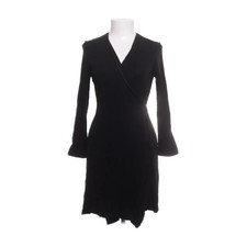 Diane von Furstenberg, Wickelkleid, Größe: 36, Schwarz, Viskose, Einfarbig #bCQ