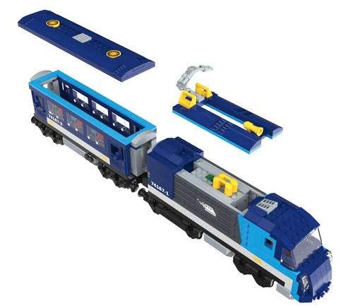 Passagierzug klemmbausteine - passagierzug,