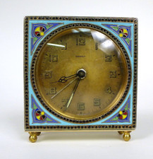 Emaille Uhr Wecker ca. 1900
