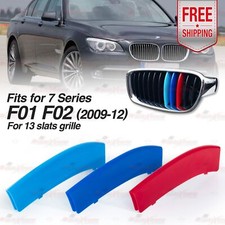 3-farbig 13 Leiste Kühlergrill Abdeckung M-Sport Clips für BMW F01 F02 2009-12