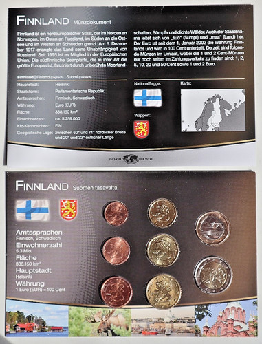 Finnland kms kursmünzensatz - kms,