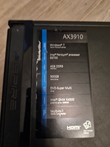 Acer ax3910 mit - windows, 10