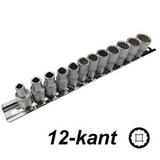 Zoll Stecknüsse 12-kant 1/4"