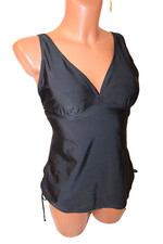 bpc Tankini Bikini M 38/40 C Top Slip Einlagen Bademode Badeanzug Damen schwarz