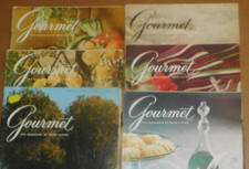 6 EDITIONS OF GOURMET THE MAGAZINE FOR GOOD LIVING, 1963/ 1973,  COOKING /FOOD.