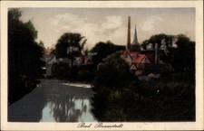 Ak Bad Bramstedt in Holstein, Blick auf den Ort - 2840134