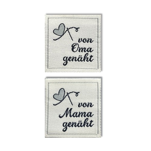 Textiletiketten von oma - textiletiketten,