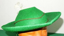 Damen Hut grüner Filzhut mit