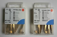 Stahlwandhaken Mauerhaken  vermessingt 40-50 mm 5 Stück Suki/Schneider Blister