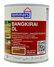 Remmers Bangkirai Öl Pflegeöl Holzpflege für Gartenmöbel Holz Terrasse - 0,75 L