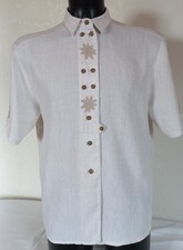 Damen Leinen Trachtenbluse Gr