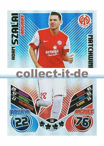 Match attax 358 adam - match, 11/12