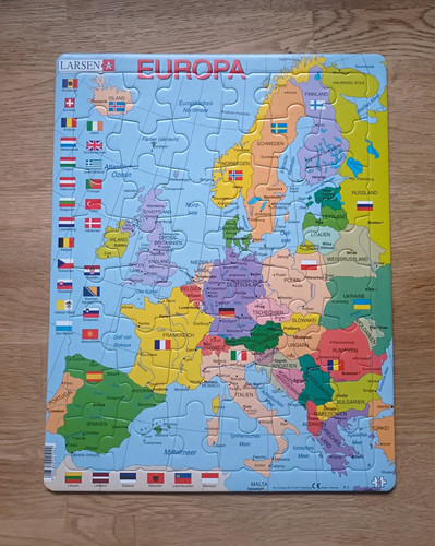 Larsen puzzle europa landkarte - puzzle,