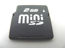 2GB Mini SD Card ( 2 GB MiniSD Karte ) Speicherkarte gebraucht 