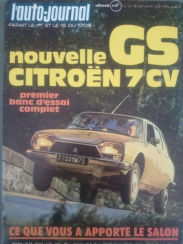 Auto journal 1972 - l'auto,