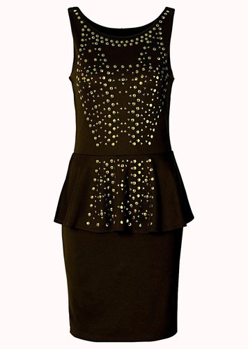 Nieten kleid mit - nieten-kleid,