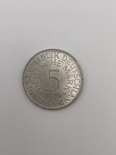 5 DM - Deutsche Mark - Münze - Silberadler - 1974 D - Heiermann